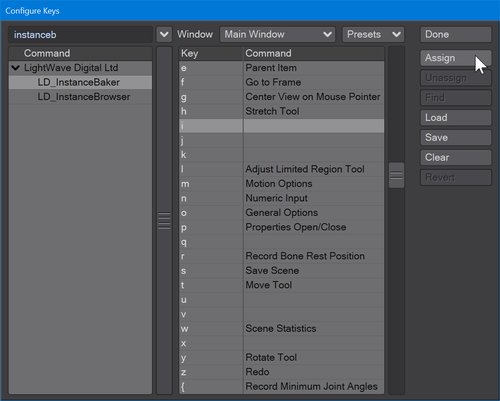 Assign plugin to key